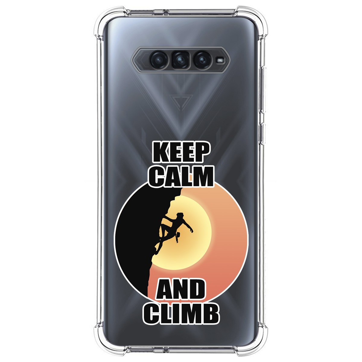 Funda Silicona Antigolpes para Xiaomi Black Shark 4 5G diseño Mujer Escalada Dibujos