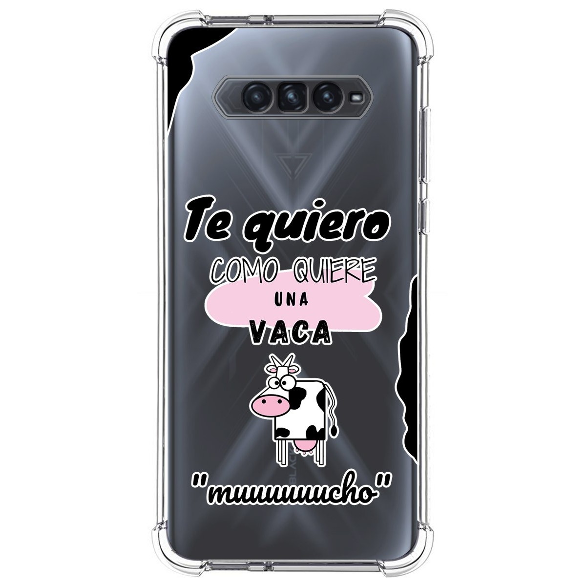 Funda Silicona Antigolpes para Xiaomi Black Shark 4 5G diseño Vaca Dibujos