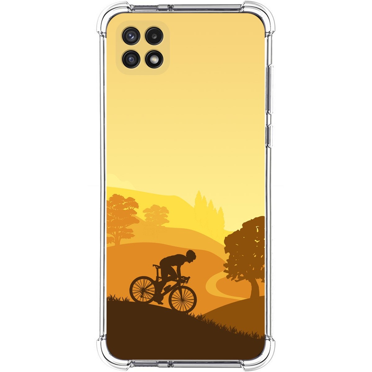 Funda Silicona Antigolpes para Samsung Galaxy A22 5G diseño Ciclista Dibujos
