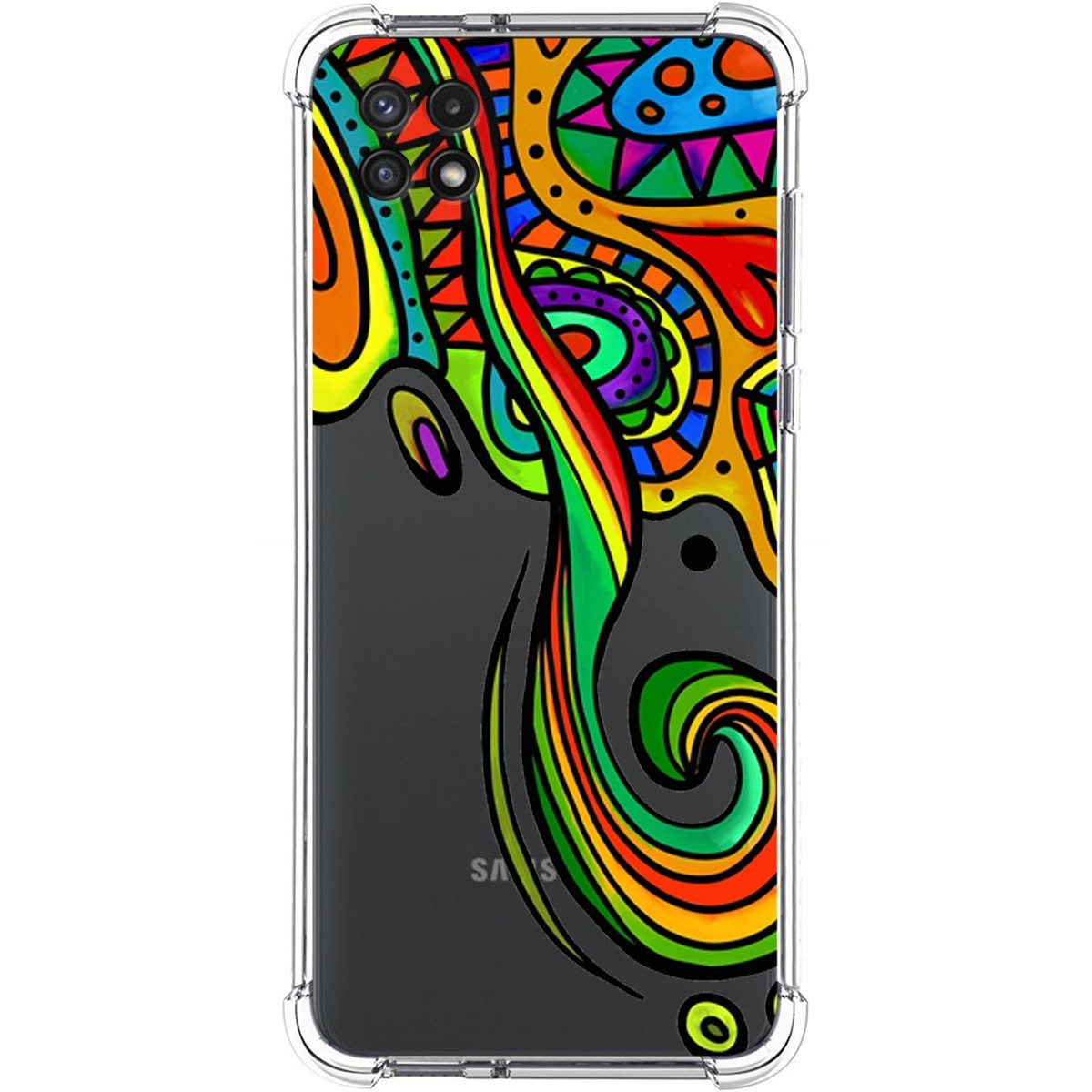 Funda Silicona Antigolpes para Samsung Galaxy A22 5G diseño Colores Dibujos