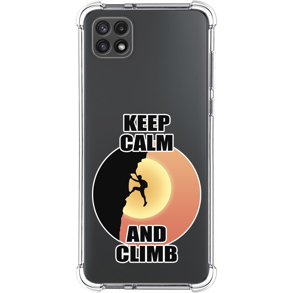Funda Silicona Antigolpes para Samsung Galaxy A22 5G diseño Hombre Escalada Dibujos