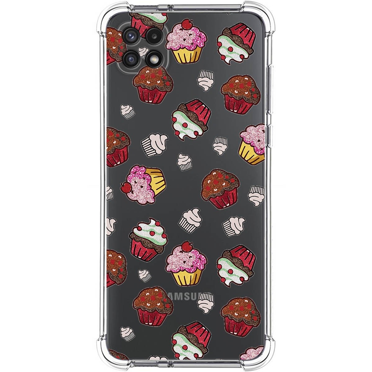 Funda Silicona Antigolpes para Samsung Galaxy A22 5G diseño Muffins Dibujos