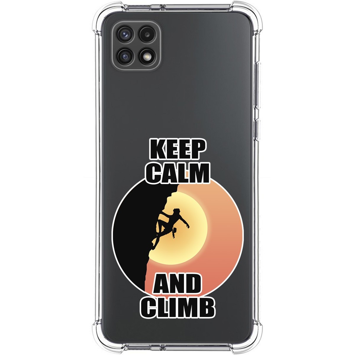 Funda Silicona Antigolpes para Samsung Galaxy A22 5G diseño Mujer Escalada Dibujos