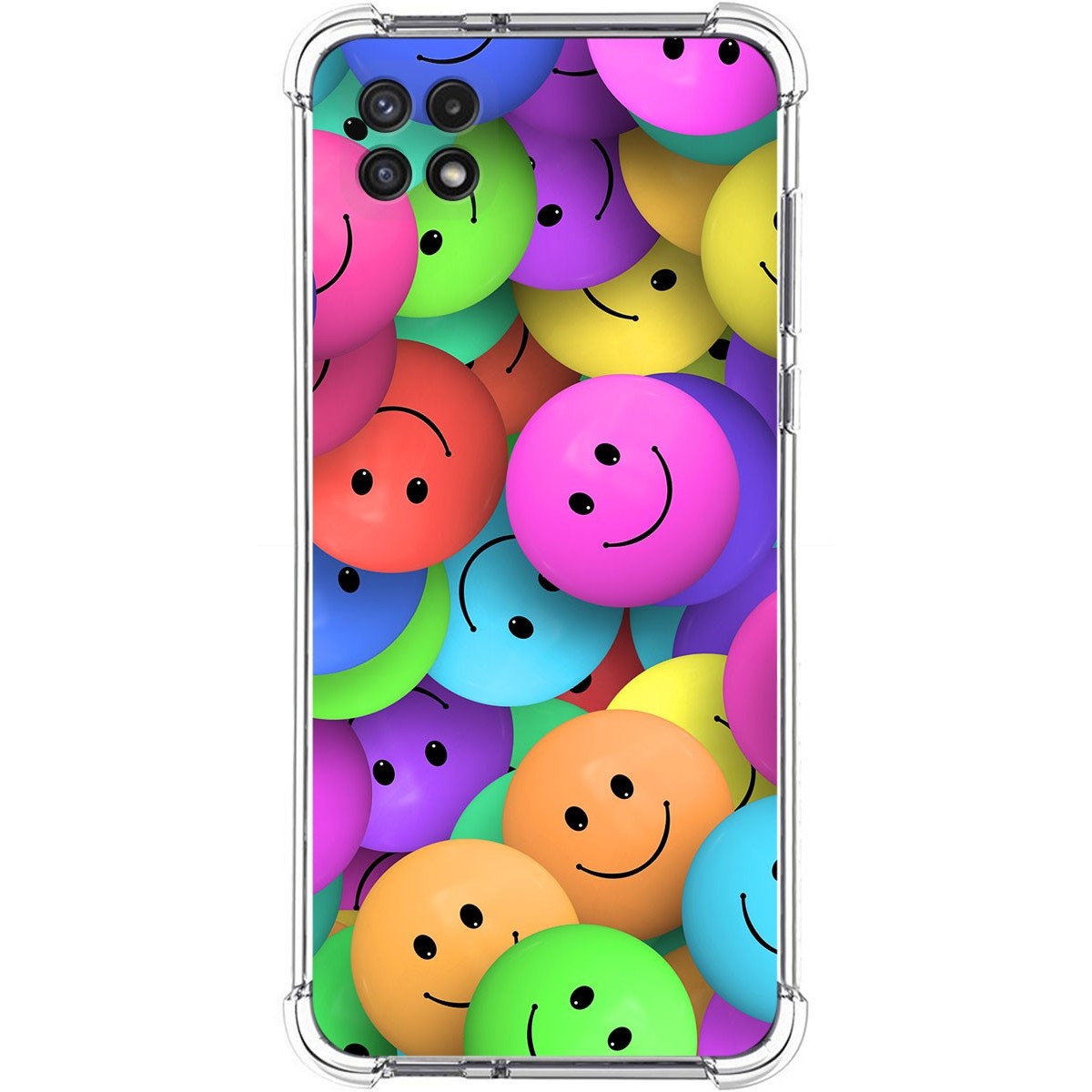 Funda Silicona Antigolpes para Samsung Galaxy A22 5G diseño Smile Dibujos