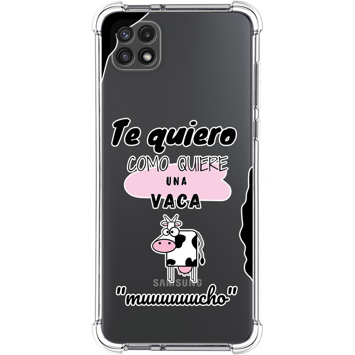 Funda Silicona Antigolpes para Samsung Galaxy A22 5G diseño Vaca Dibujos