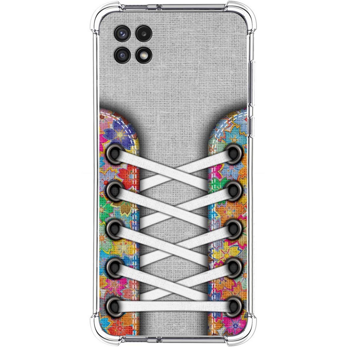 Funda Silicona Antigolpes para Samsung Galaxy A22 5G diseño Zapatillas 04 Dibujos