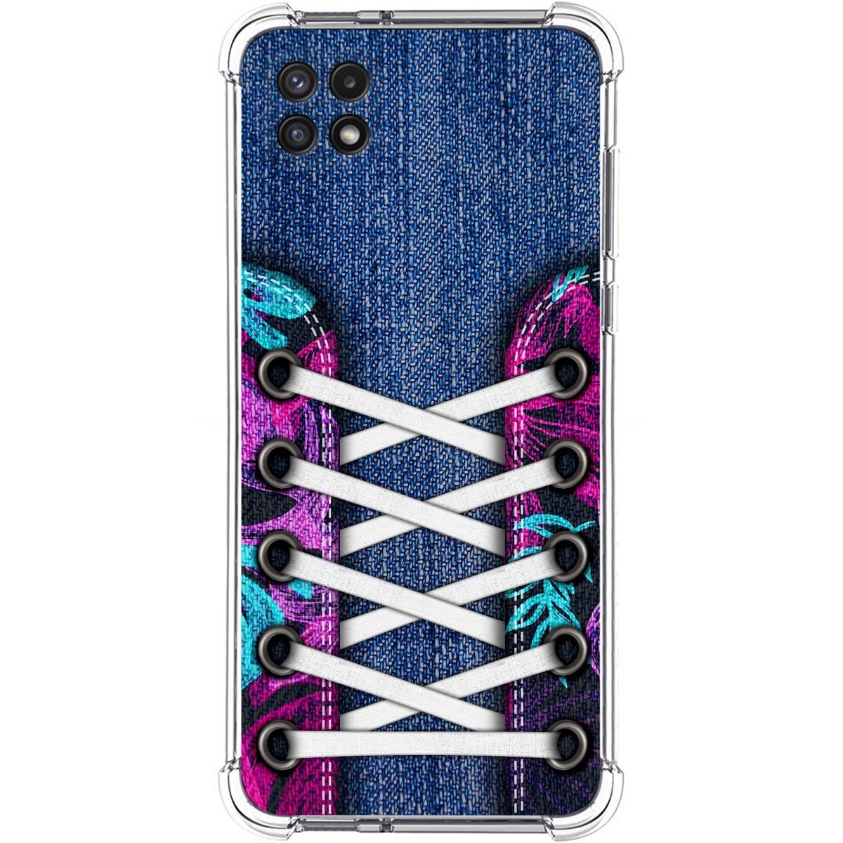 Funda Silicona Antigolpes para Samsung Galaxy A22 5G diseño Zapatillas 06 Dibujos