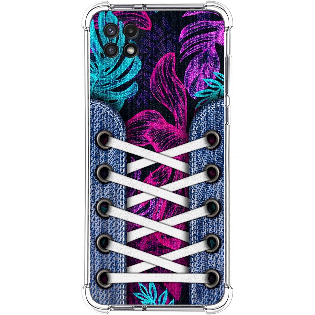 Funda Silicona Antigolpes para Samsung Galaxy A22 5G diseño Zapatillas 07 Dibujos