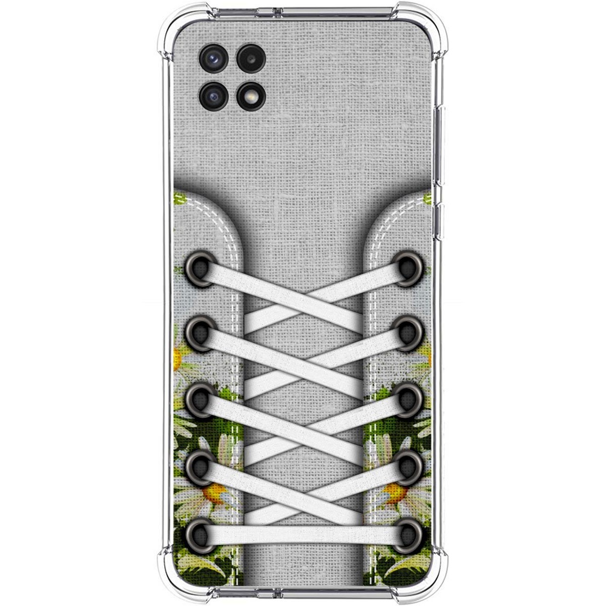 Funda Silicona Antigolpes para Samsung Galaxy A22 5G diseño Zapatillas 08 Dibujos