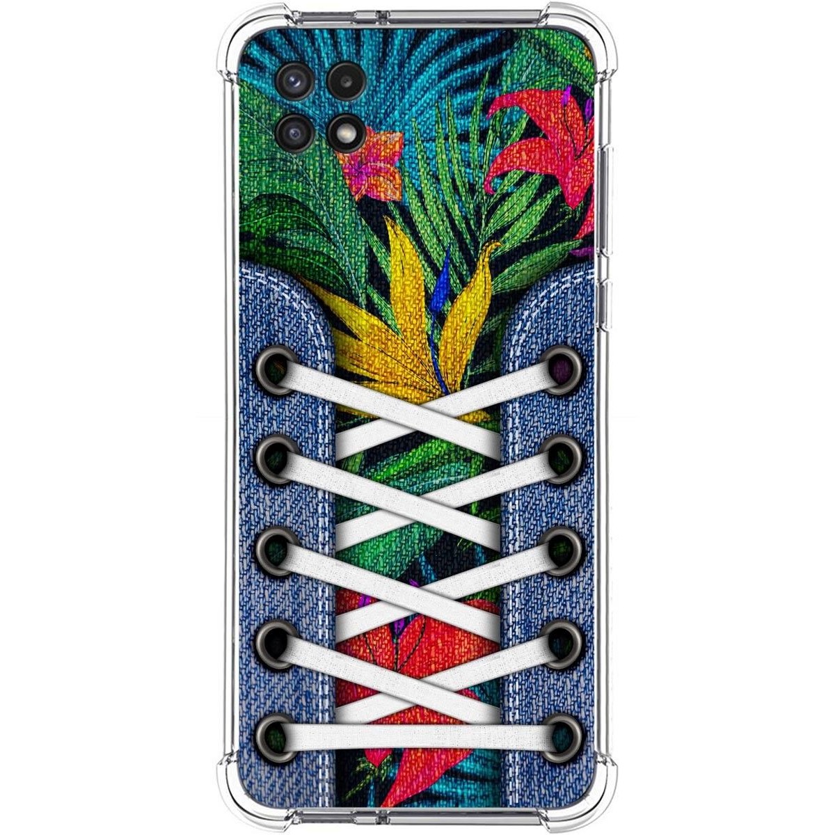 Funda Silicona Antigolpes para Samsung Galaxy A22 5G diseño Zapatillas 12 Dibujos