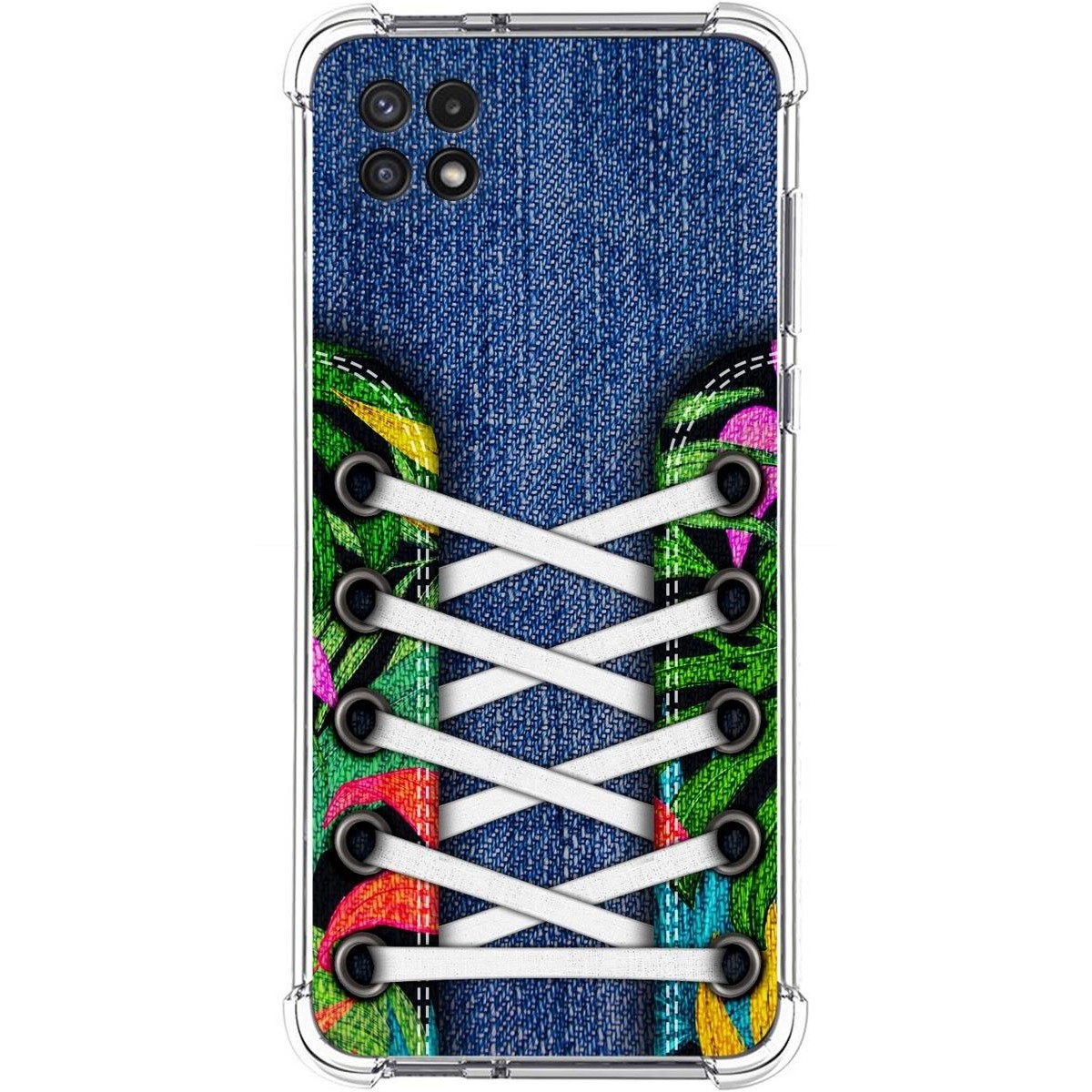 Funda Silicona Antigolpes para Samsung Galaxy A22 5G diseño Zapatillas 13 Dibujos