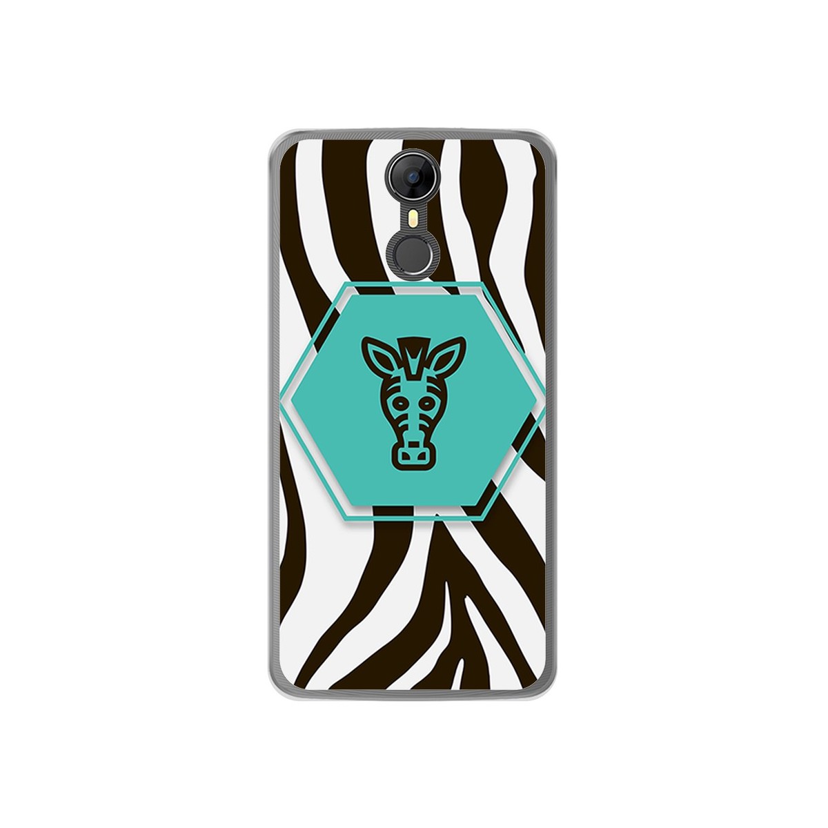 Funda Gel Tpu para Homtom HT27 Diseño Cebra Dibujos