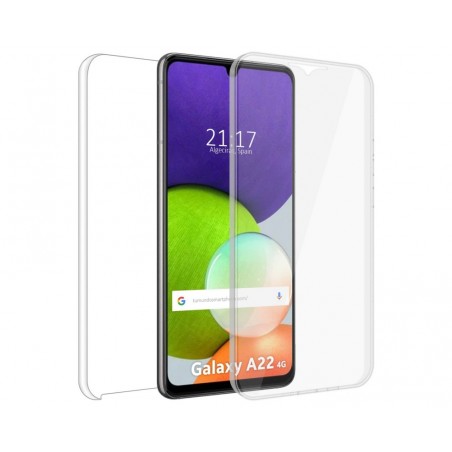 Funda Completa Transparente Pc + Tpu Full Body 360 para Samsung Galaxy A22 4G / M22