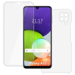 Funda Completa Transparente Pc + Tpu Full Body 360 para Samsung Galaxy A22 4G / M22 2