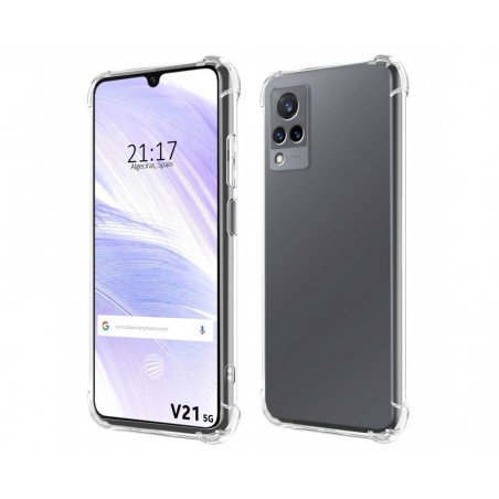 Funda Silicona Antigolpes Transparente para Vivo V21 5G