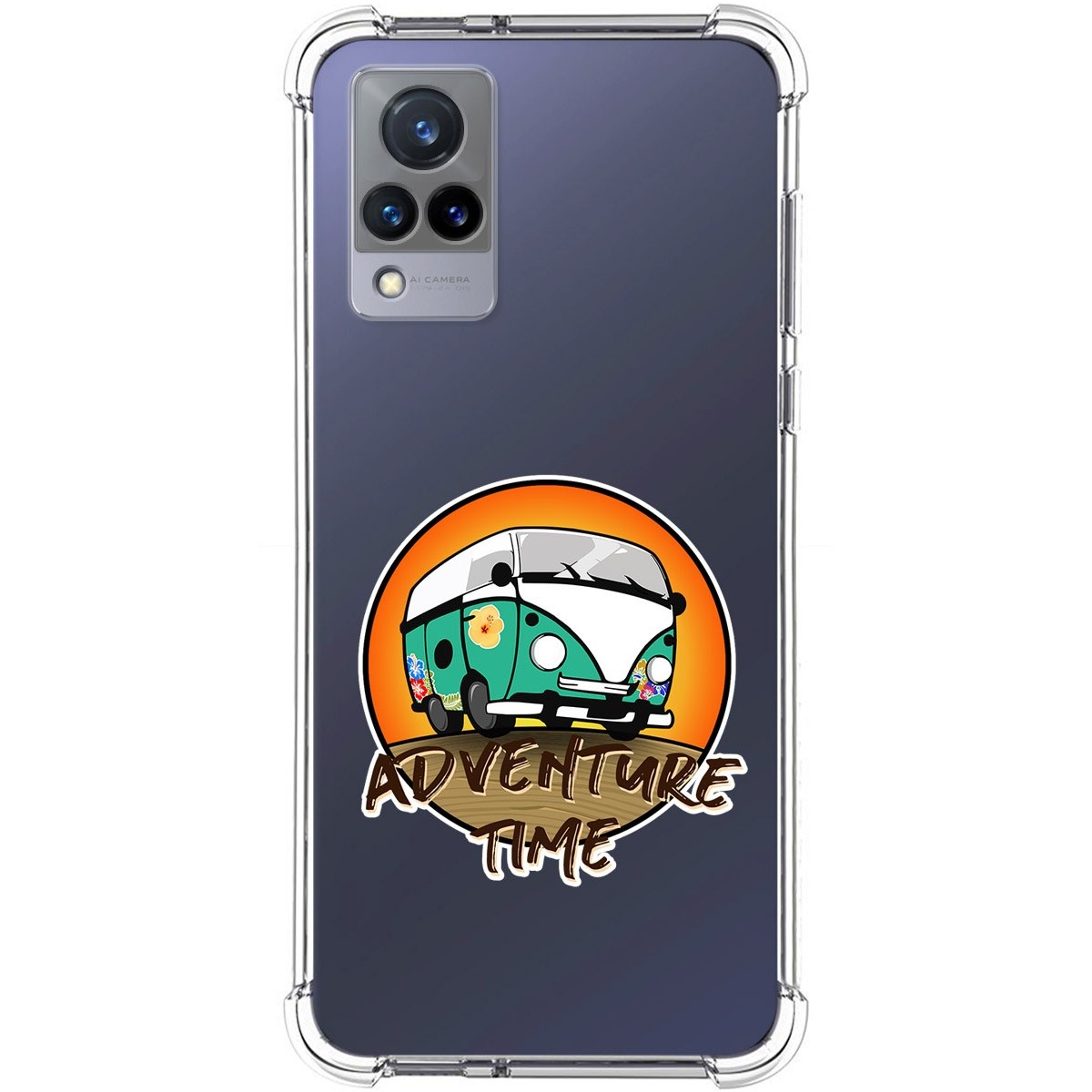Funda Silicona Antigolpes para Vivo V21 5G diseño Adventure Time Dibujos