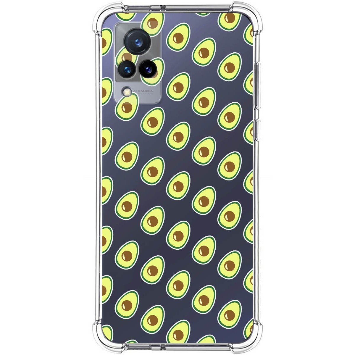 Funda Silicona Antigolpes para Vivo V21 5G diseño Aguacate Dibujos
