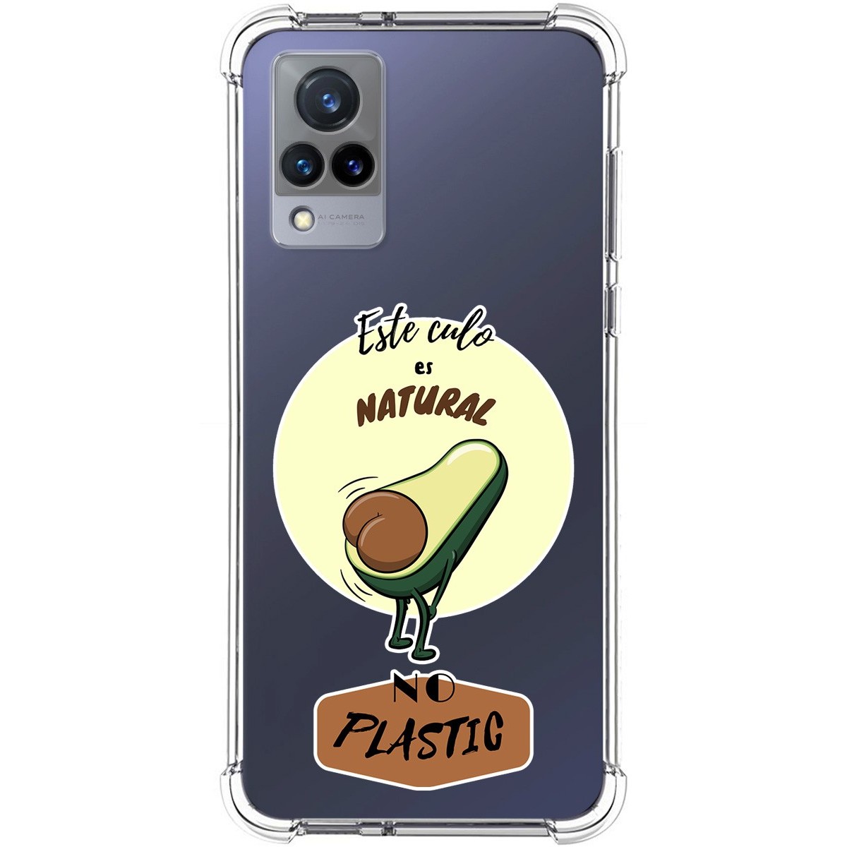 Funda Silicona Antigolpes para Vivo V21 5G diseño Culo Natural Dibujos