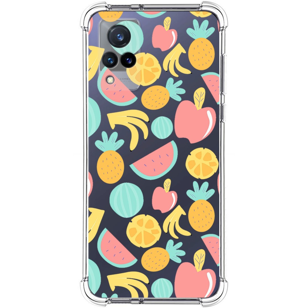 Funda Silicona Antigolpes para Vivo V21 5G diseño Frutas 02 Dibujos