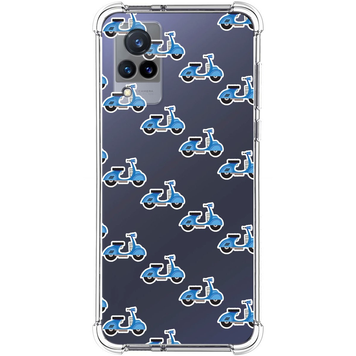 Funda Silicona Antigolpes para Vivo V21 5G diseño Scooter Dibujos