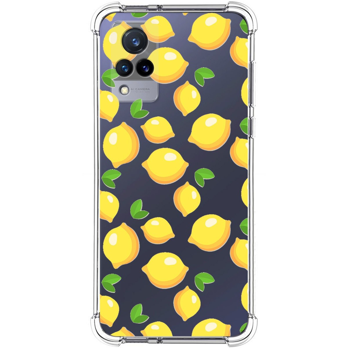 Funda Silicona Antigolpes para Vivo V21 5G diseño Limones Dibujos