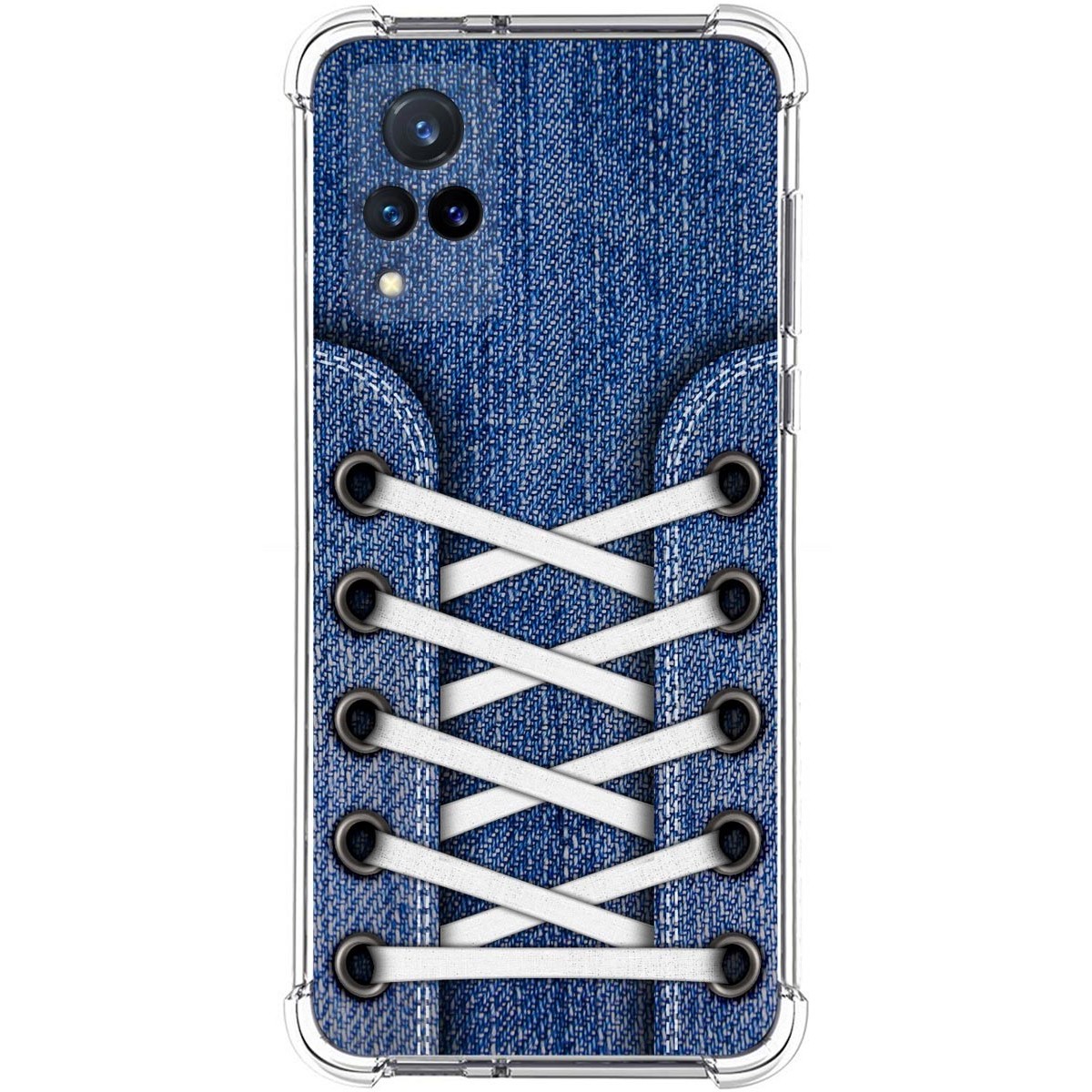Funda Silicona Antigolpes para Vivo V21 5G diseño Zapatillas 01 Dibujos