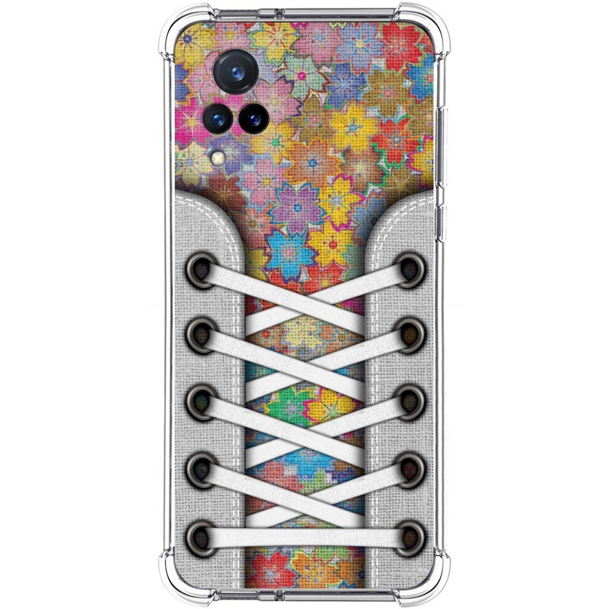 Funda Silicona Antigolpes para Vivo V21 5G diseño Zapatillas 05 Dibujos
