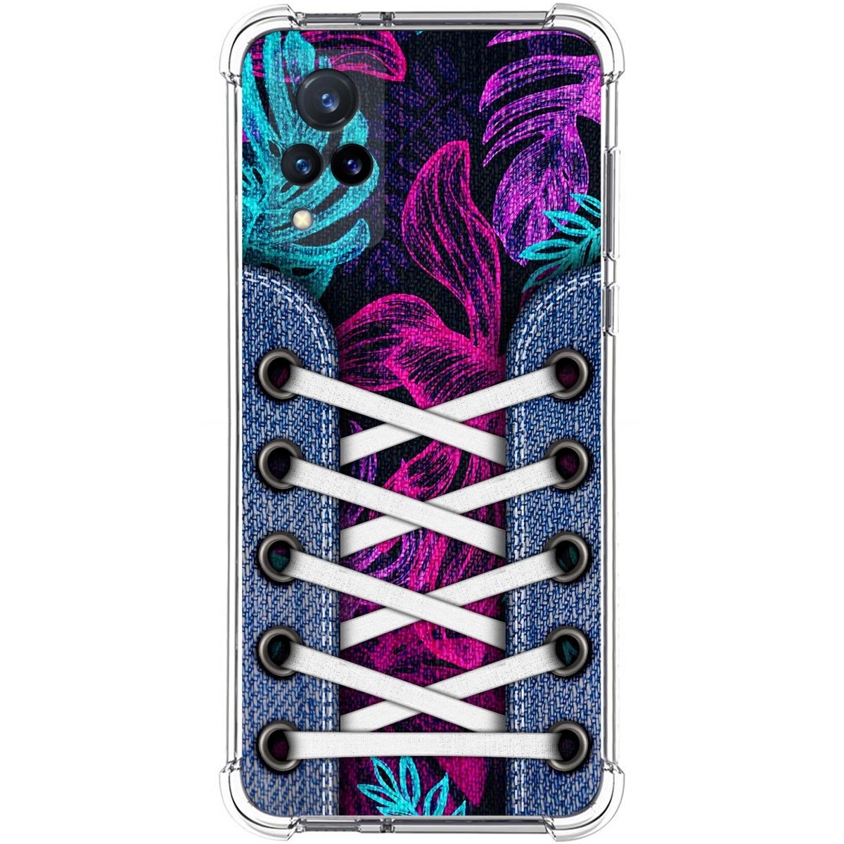 Funda Silicona Antigolpes para Vivo V21 5G diseño Zapatillas 07 Dibujos