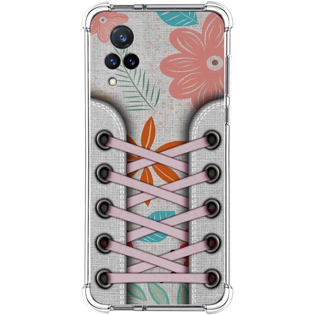 Funda Silicona Antigolpes para Vivo V21 5G diseño Zapatillas 09 Dibujos