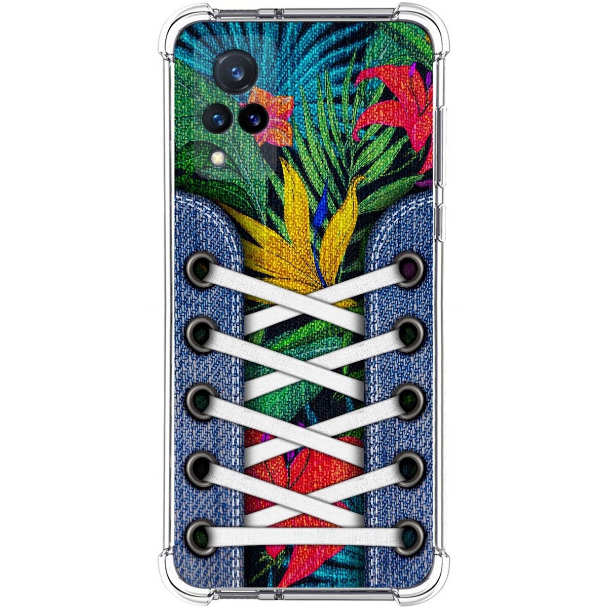 Funda Silicona Antigolpes para Vivo V21 5G diseño Zapatillas 12 Dibujos