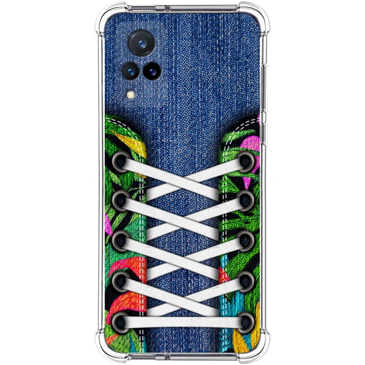Funda Silicona Antigolpes para Vivo V21 5G diseño Zapatillas 13 Dibujos