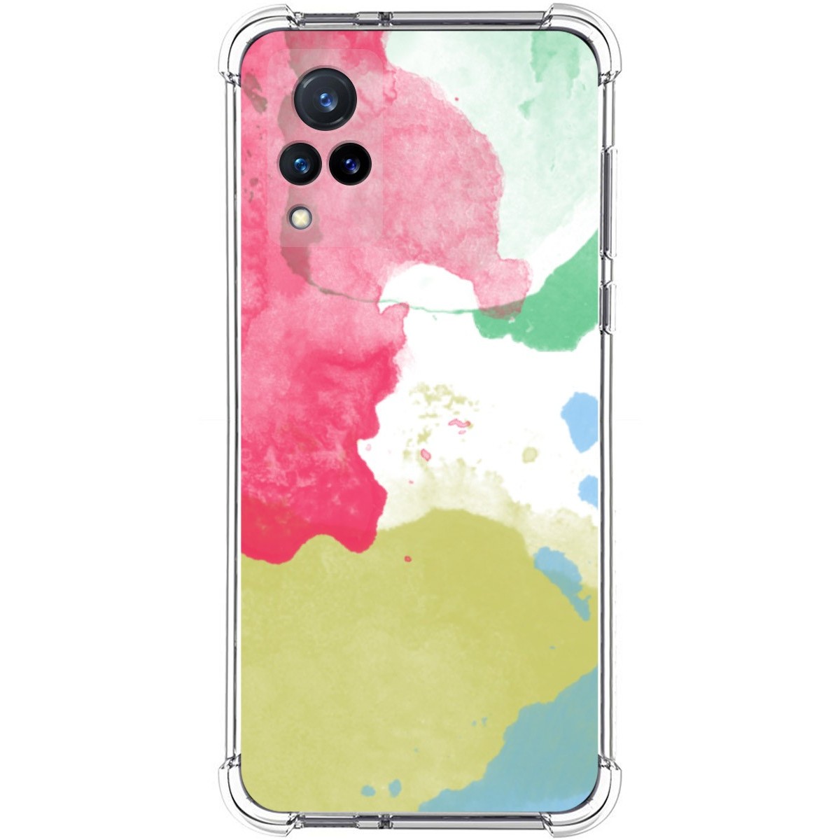 Funda Silicona Antigolpes para Vivo V21 5G diseño Acuarela 02 Dibujos