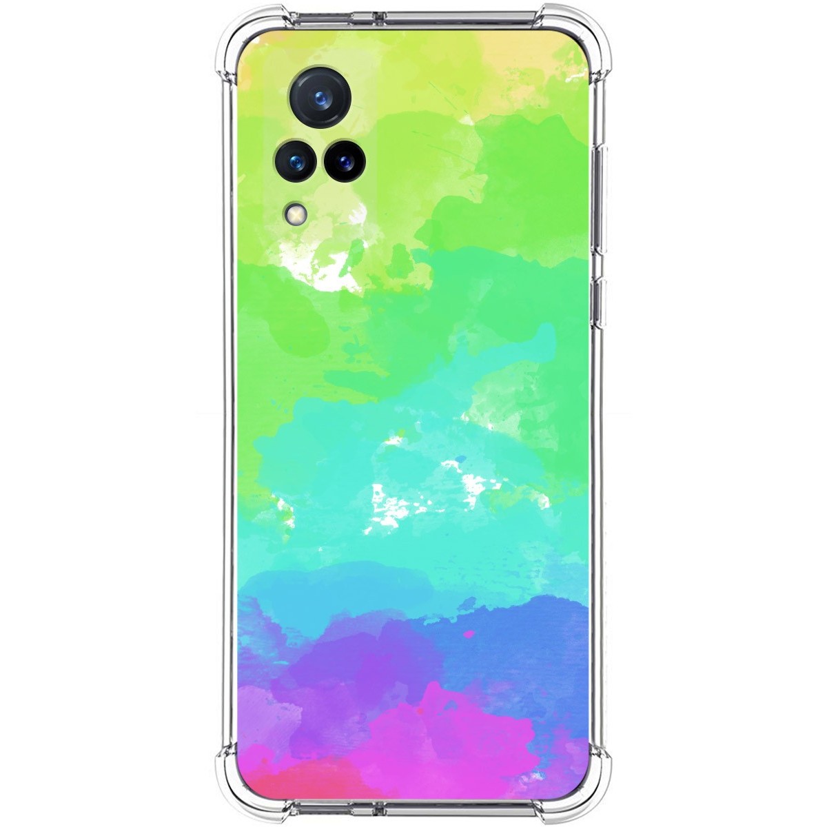 Funda Silicona Antigolpes para Vivo V21 5G diseño Acuarela 03 Dibujos