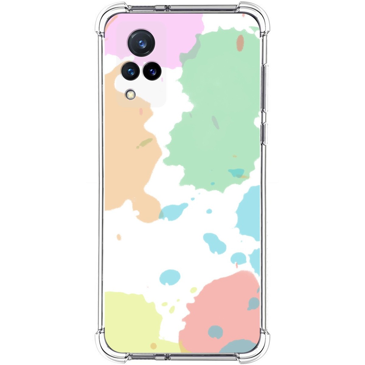 Funda Silicona Antigolpes para Vivo V21 5G diseño Acuarela 05 Dibujos