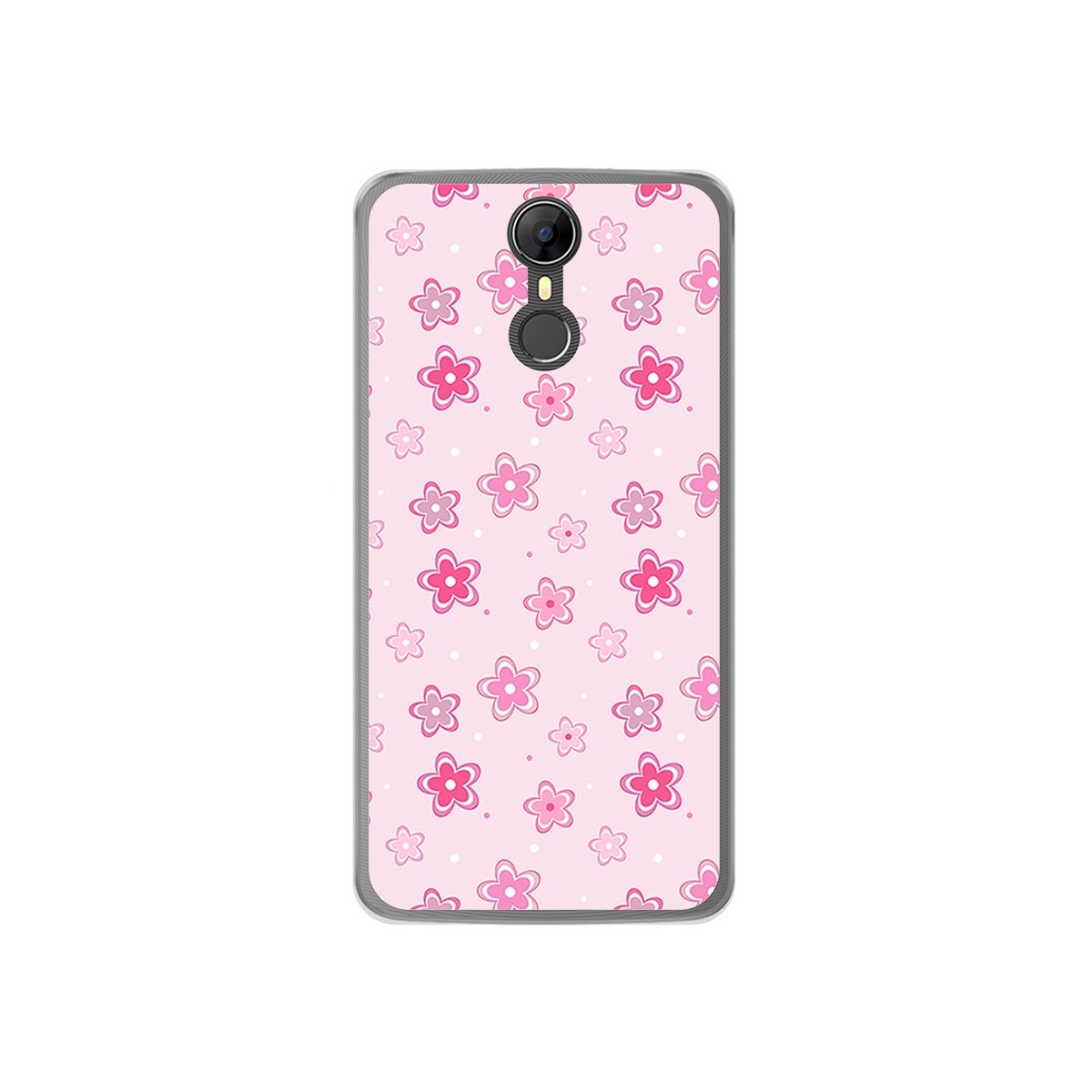 Funda Gel Tpu para Homtom HT27 Diseño Flores Dibujos