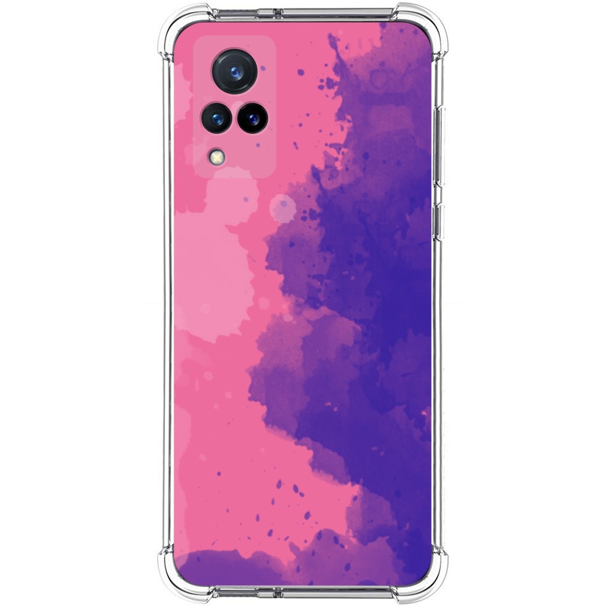 Funda Silicona Antigolpes para Vivo V21 5G diseño Acuarela 07 Dibujos
