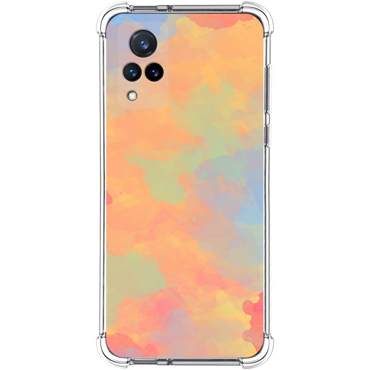 Funda Silicona Antigolpes para Vivo V21 5G diseño Acuarela 08 Dibujos