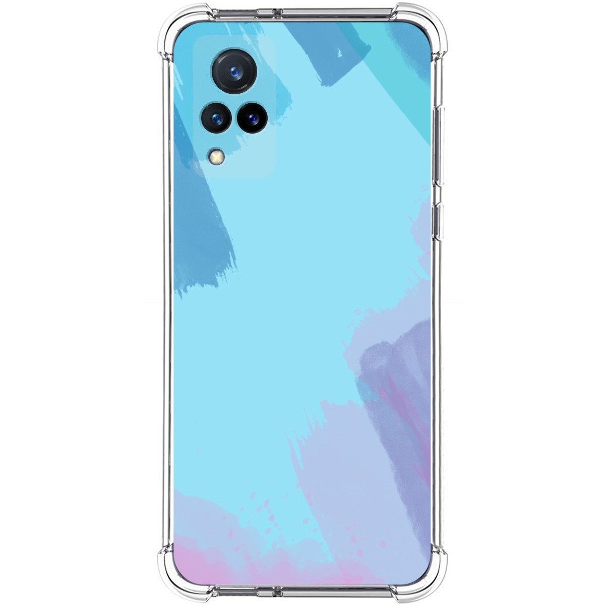 Funda Silicona Antigolpes para Vivo V21 5G diseño Acuarela 10 Dibujos