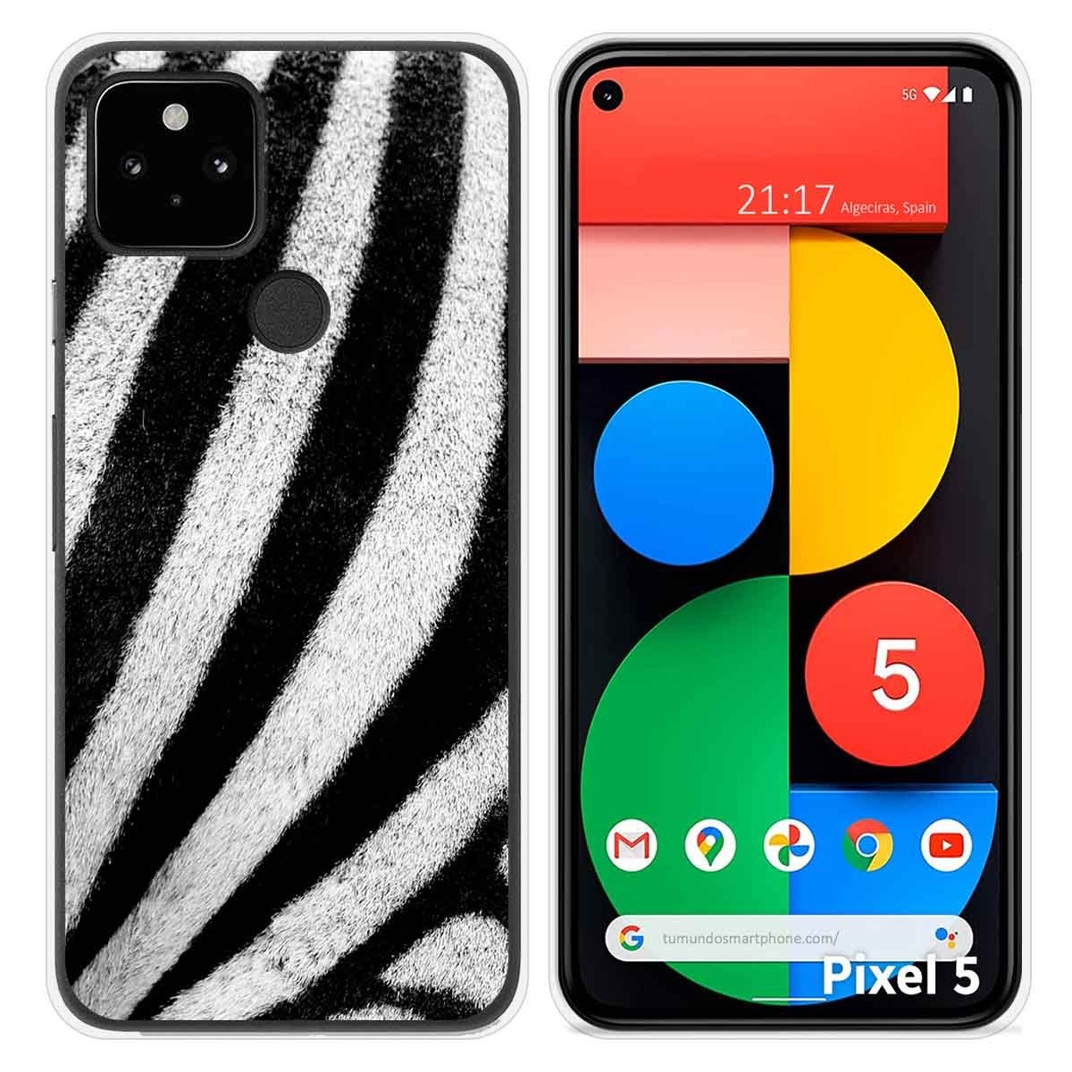 Funda Silicona para Google Pixel 5 5G diseño Animal 02 Dibujos