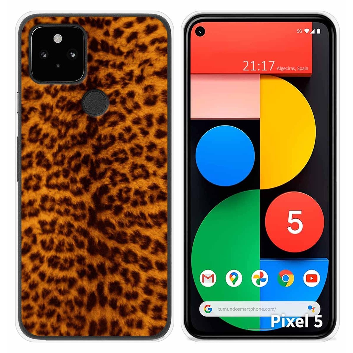 Funda Silicona para Google Pixel 5 5G diseño Animal 03 Dibujos