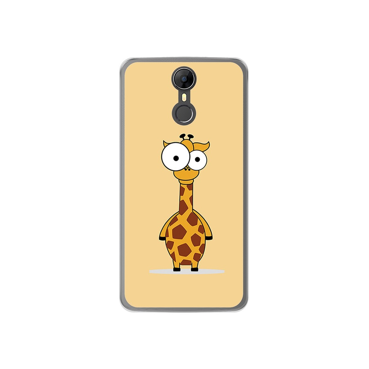 Funda Gel Tpu para Homtom HT27 Diseño Jirafa Dibujos