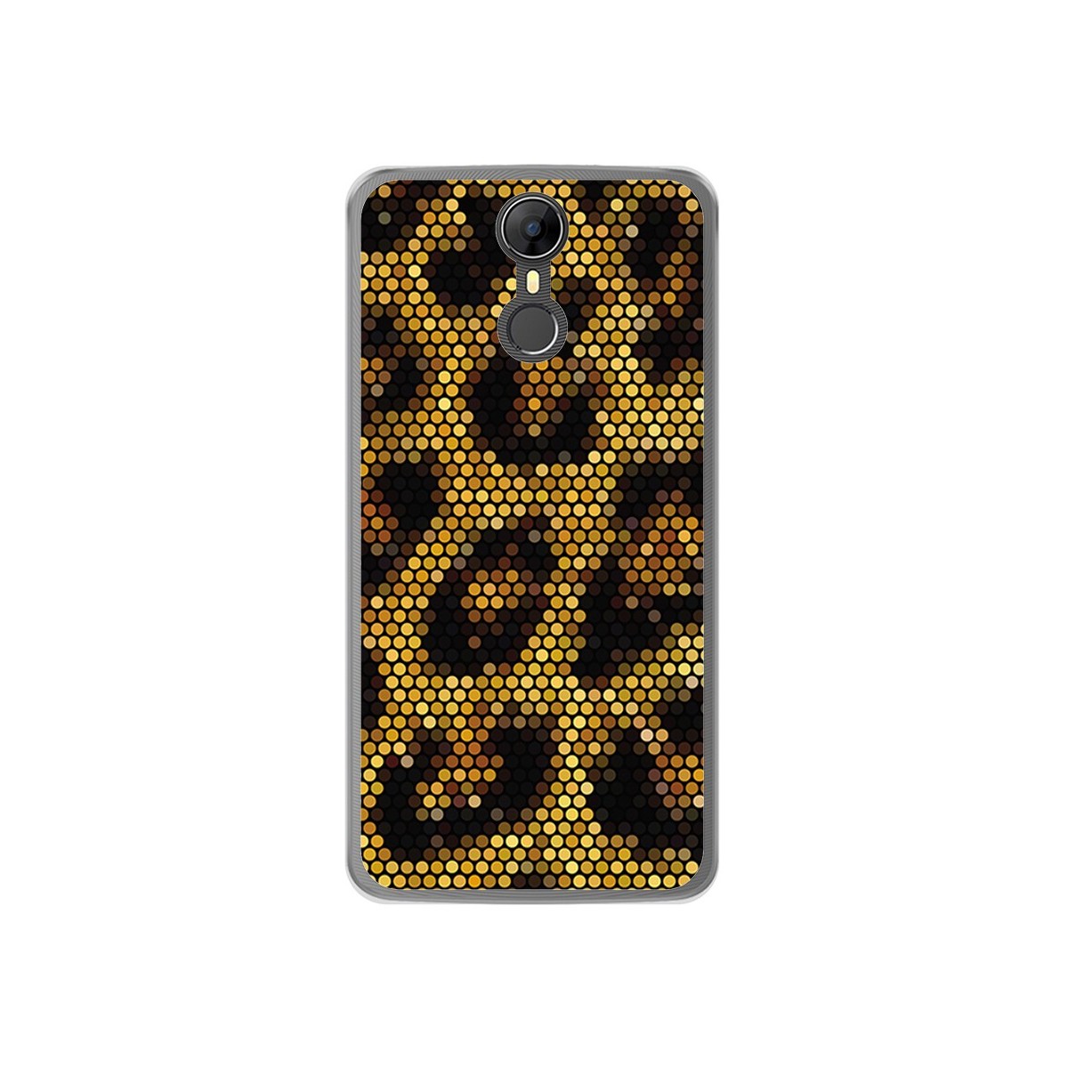 Funda Gel Tpu para Homtom HT27 Diseño Leopardo Dibujos