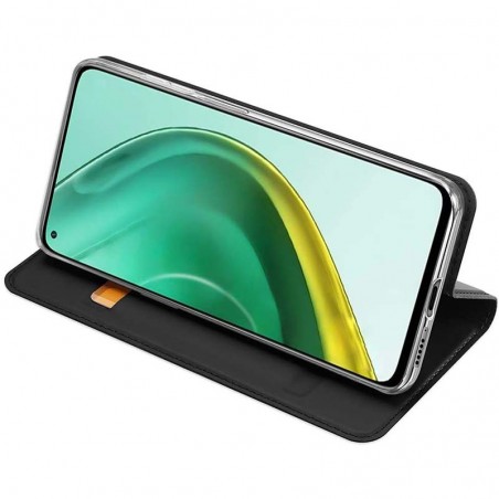 Funda Piel Soporte Magnética Dux Ducis para Xiaomi Mi 10T 5G / MI 10T Pro 5G color Negra