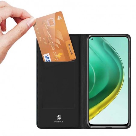 Funda Piel Soporte Magnética Dux Ducis para Xiaomi Mi 10T 5G / MI 10T Pro 5G color Negra