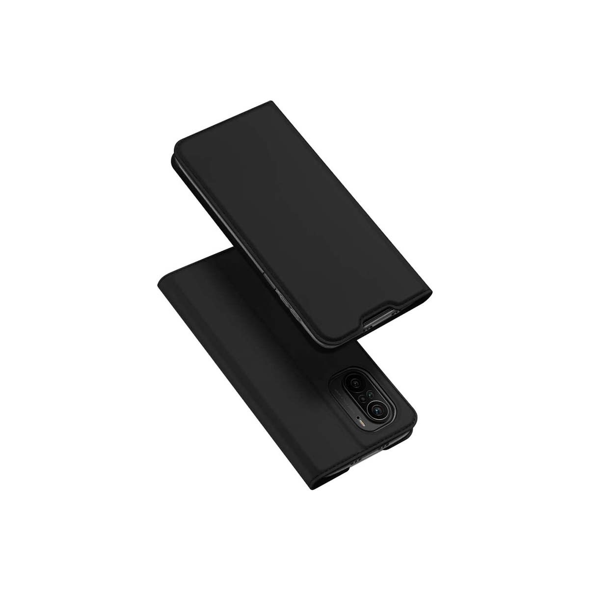 Funda Piel Soporte Magnética Dux Ducis para Xiaomi POCO F3 5G / Mi 11i 5G color Negra
