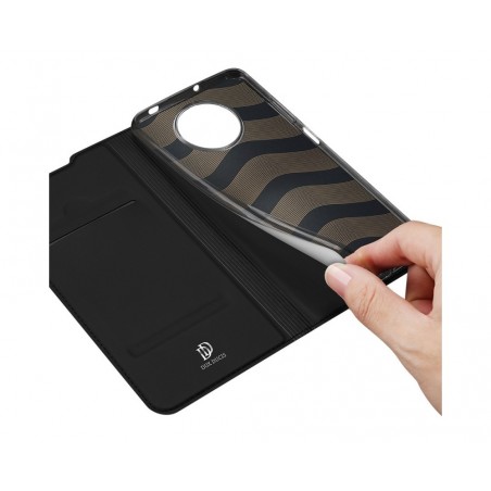 Funda Piel Soporte Magnética Dux Ducis para Xiaomi POCO X3 NFC / X3 Pro color Negra
