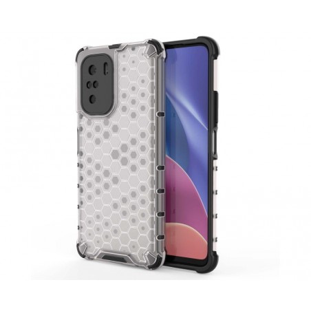 Funda Tipo Honeycomb Armor (Pc+Tpu) Transparente para Xiaomi POCO F3 5G / Mi 11i 5G