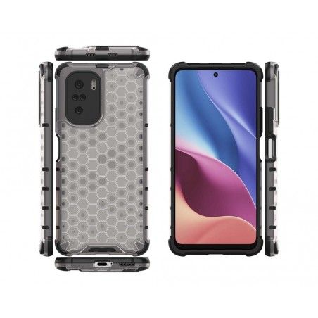 Funda Tipo Honeycomb Armor (Pc+Tpu) Transparente para Xiaomi POCO F3 5G / Mi 11i 5G