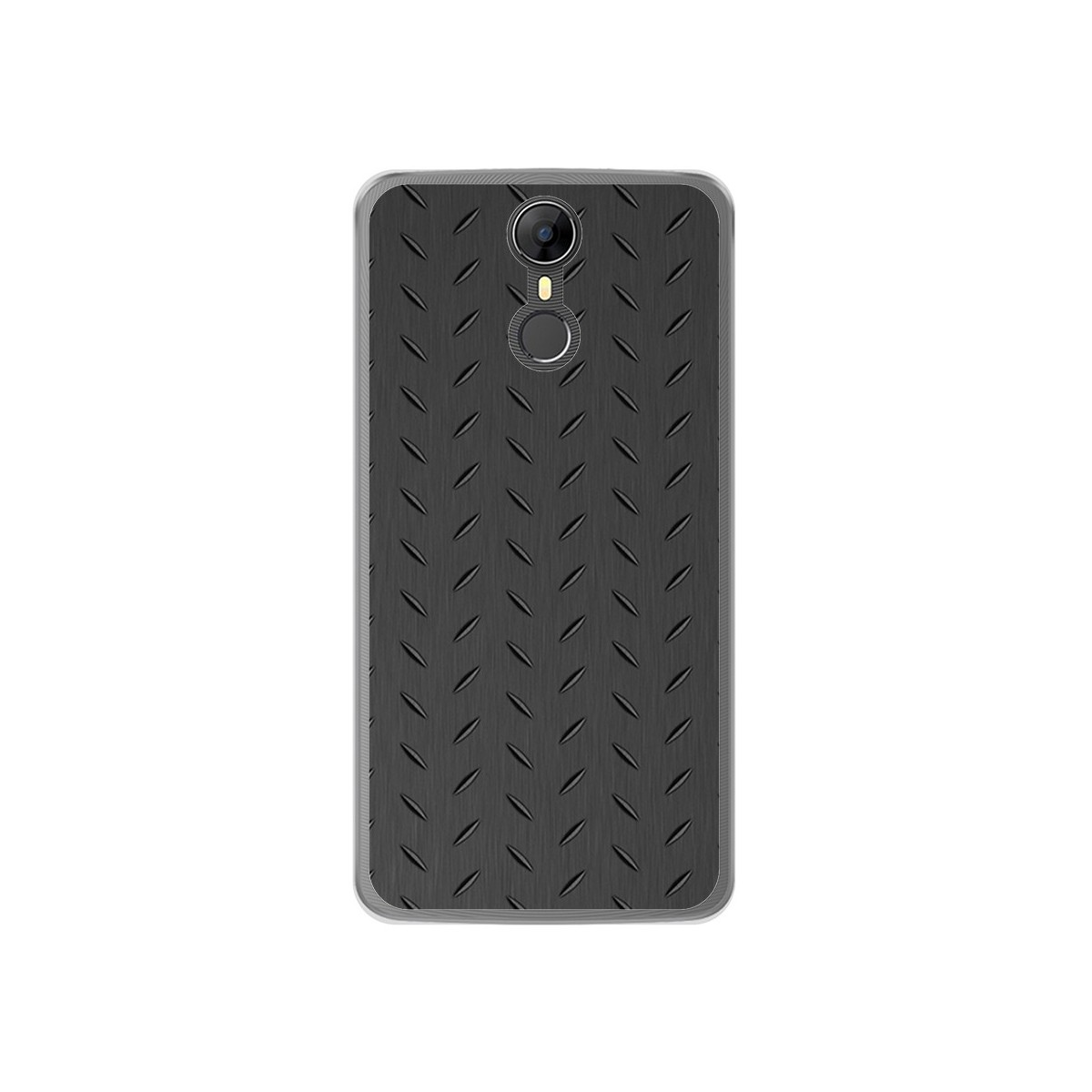 Funda Gel Tpu para Homtom HT27 Diseño Metal Dibujos