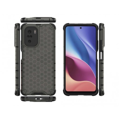 Funda Tipo Honeycomb Armor (Pc+Tpu) Negra para Xiaomi POCO F3 5G / Mi 11i 5G